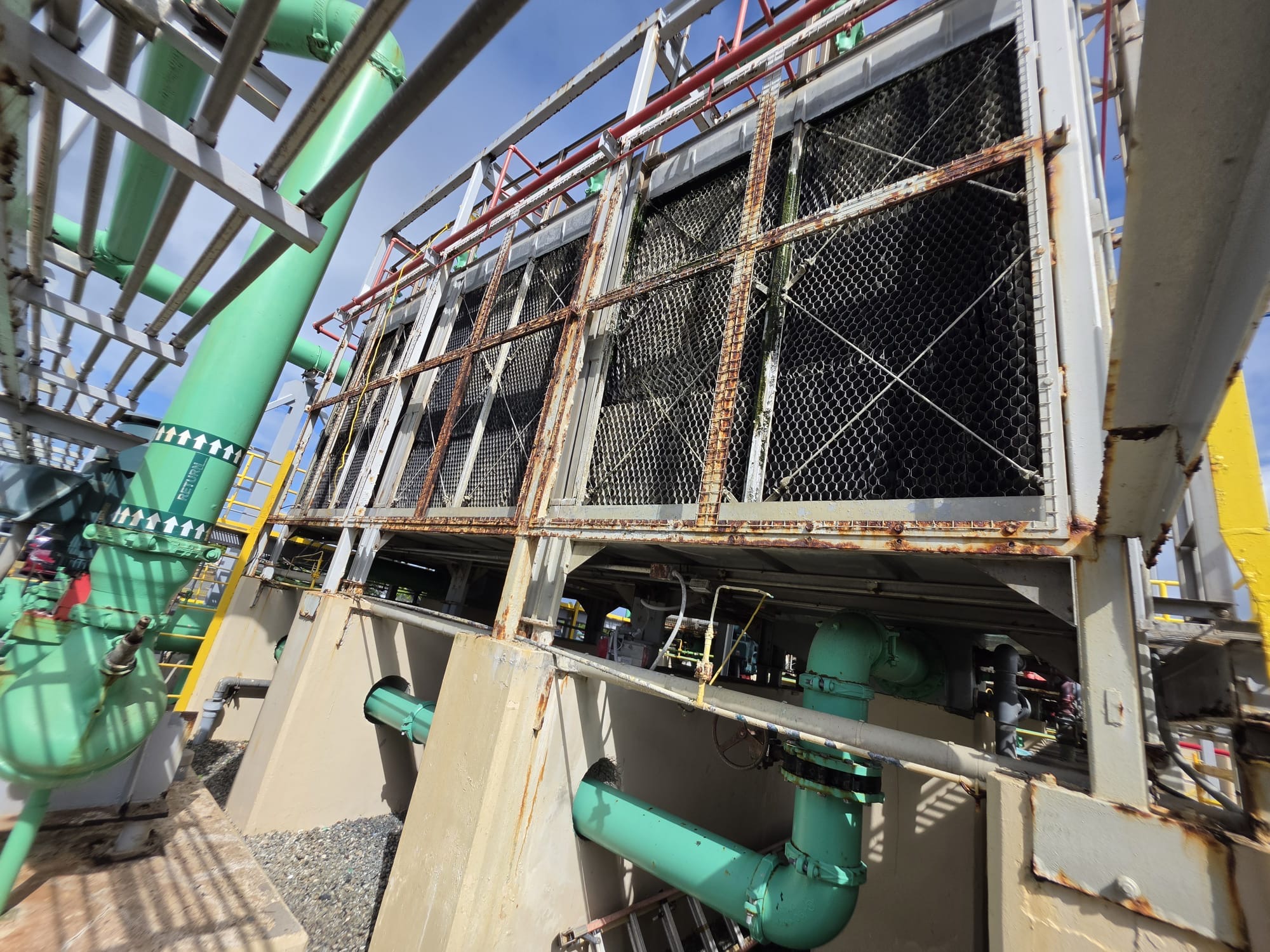 Cooling tower condition before the mechanical overhaul